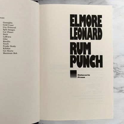 Rum Punch by Elmore Leonard [FIRST EDITION / FIRST PRINTING]