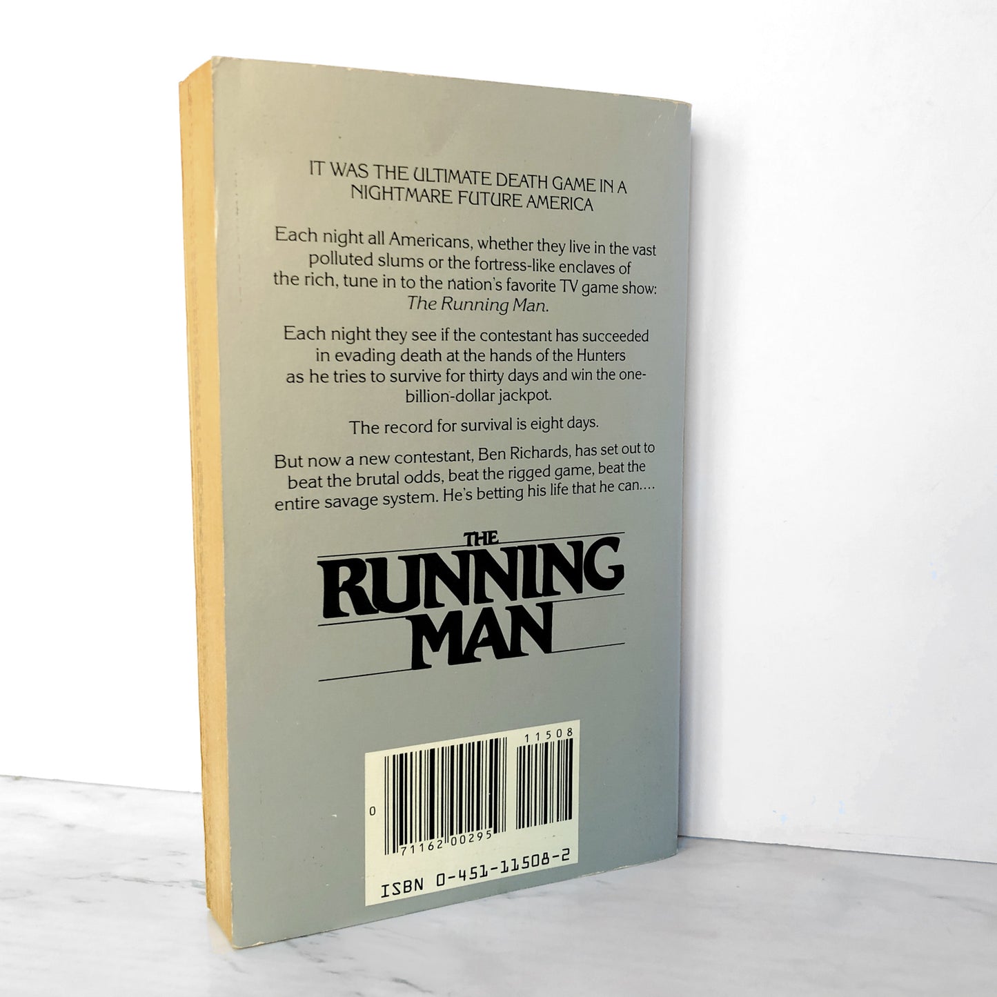 The Running Man by Richard Bachman aka Stephen King [FIRST EDITION] 1982