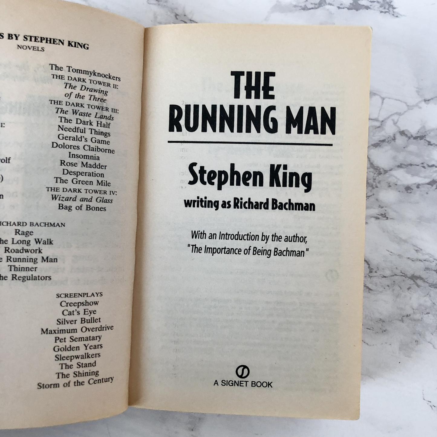 The Running Man by Stephen King [1999 PAPERBACK] - Bookshop Apocalypse