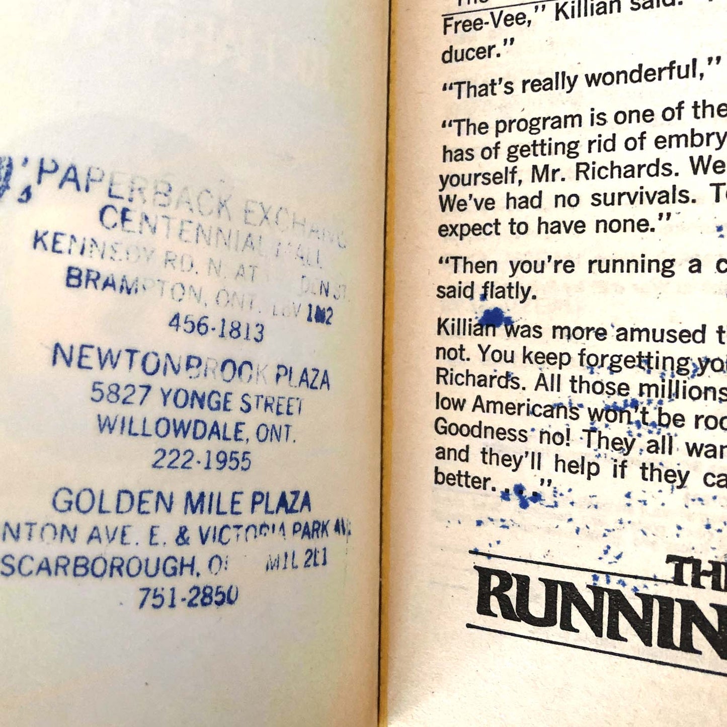 The Running Man by Richard Bachman aka Stephen King [FIRST EDITION] 1982