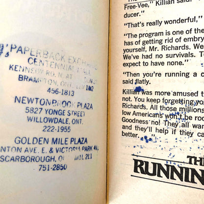 The Running Man by Richard Bachman aka Stephen King [FIRST EDITION] 1982