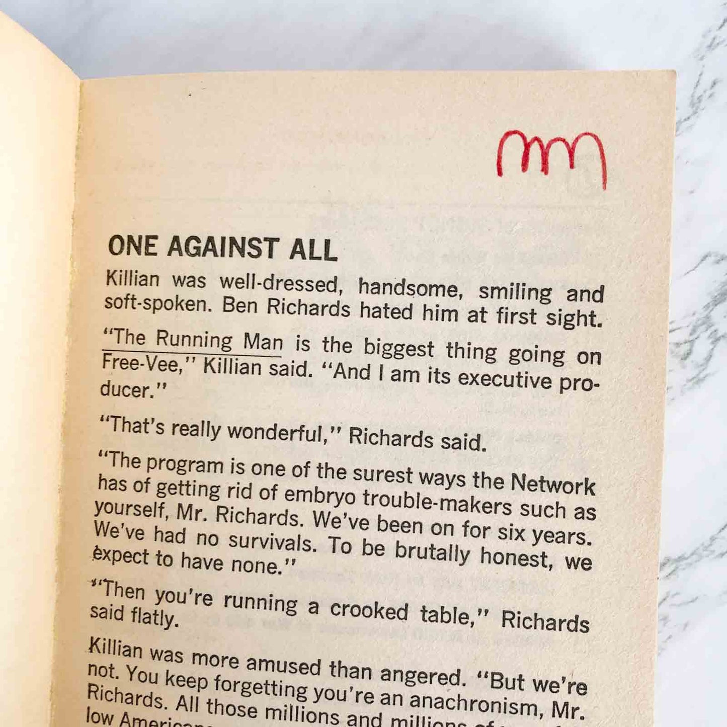 The Running Man by Richard Bachman aka Stephen King [FIRST EDITION / FIRST PRINTING] 1982