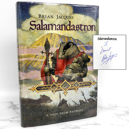 Salamandastron by Brian Jacques SIGNED! [FIRST EDITION] 1993 ❧ Redwall #5