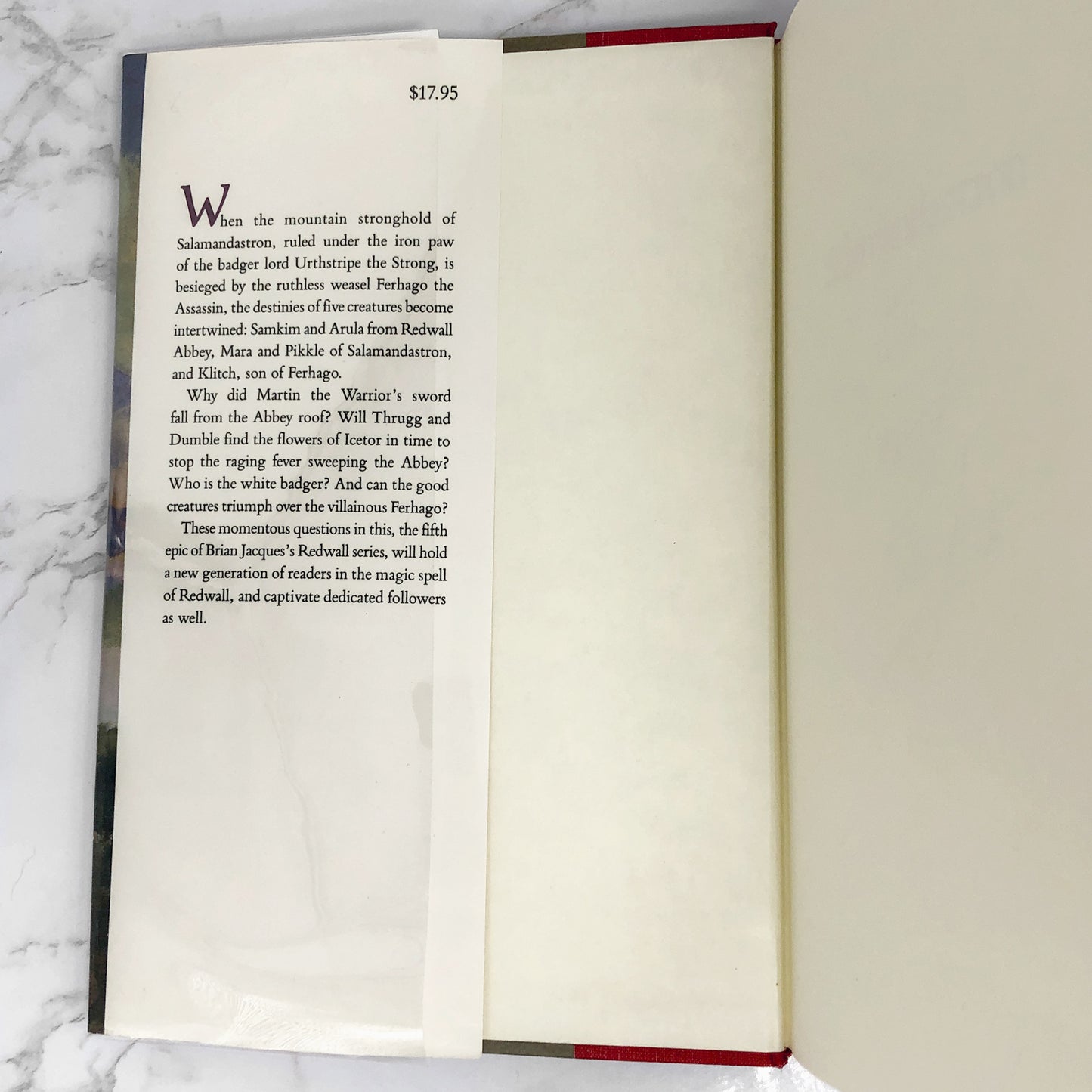 Salamandastron by Brian Jacques SIGNED! [FIRST EDITION] 1993 ❧ Redwall #5