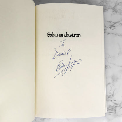 Salamandastron by Brian Jacques SIGNED! [FIRST EDITION] 1993 ❧ Redwall #5