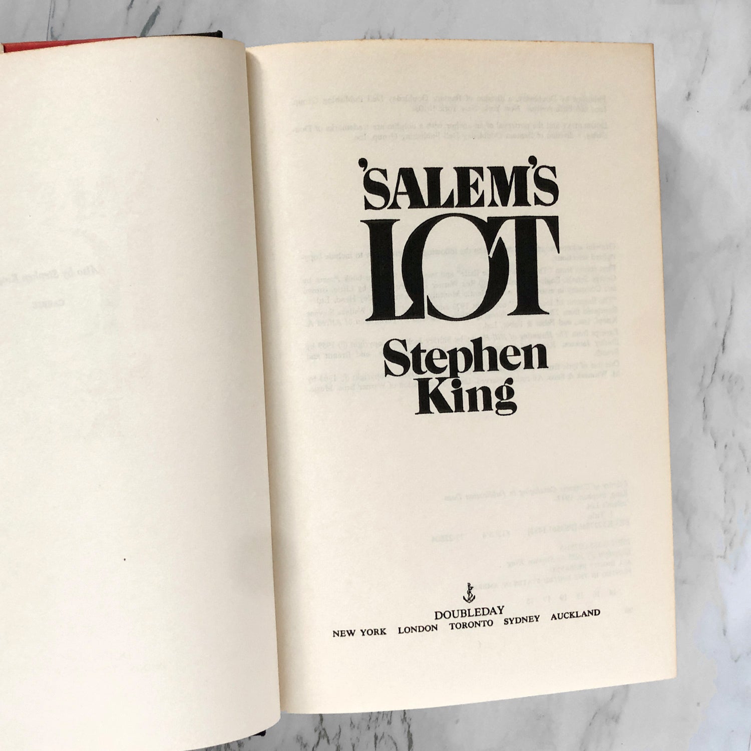 Salem's Lot by Stephen King [FIRST EDITION / 14th PRINTING] - Bookshop Apocalypse