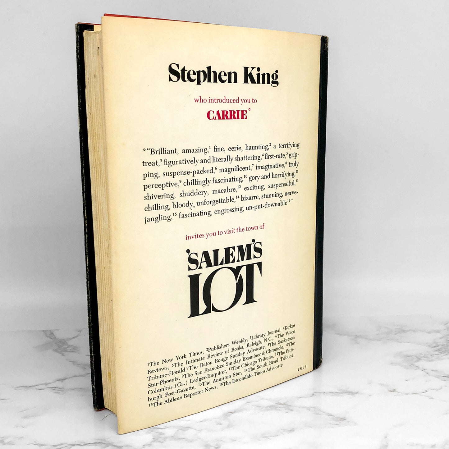 Salem's Lot by Stephen King [1975 HARDCOVER]