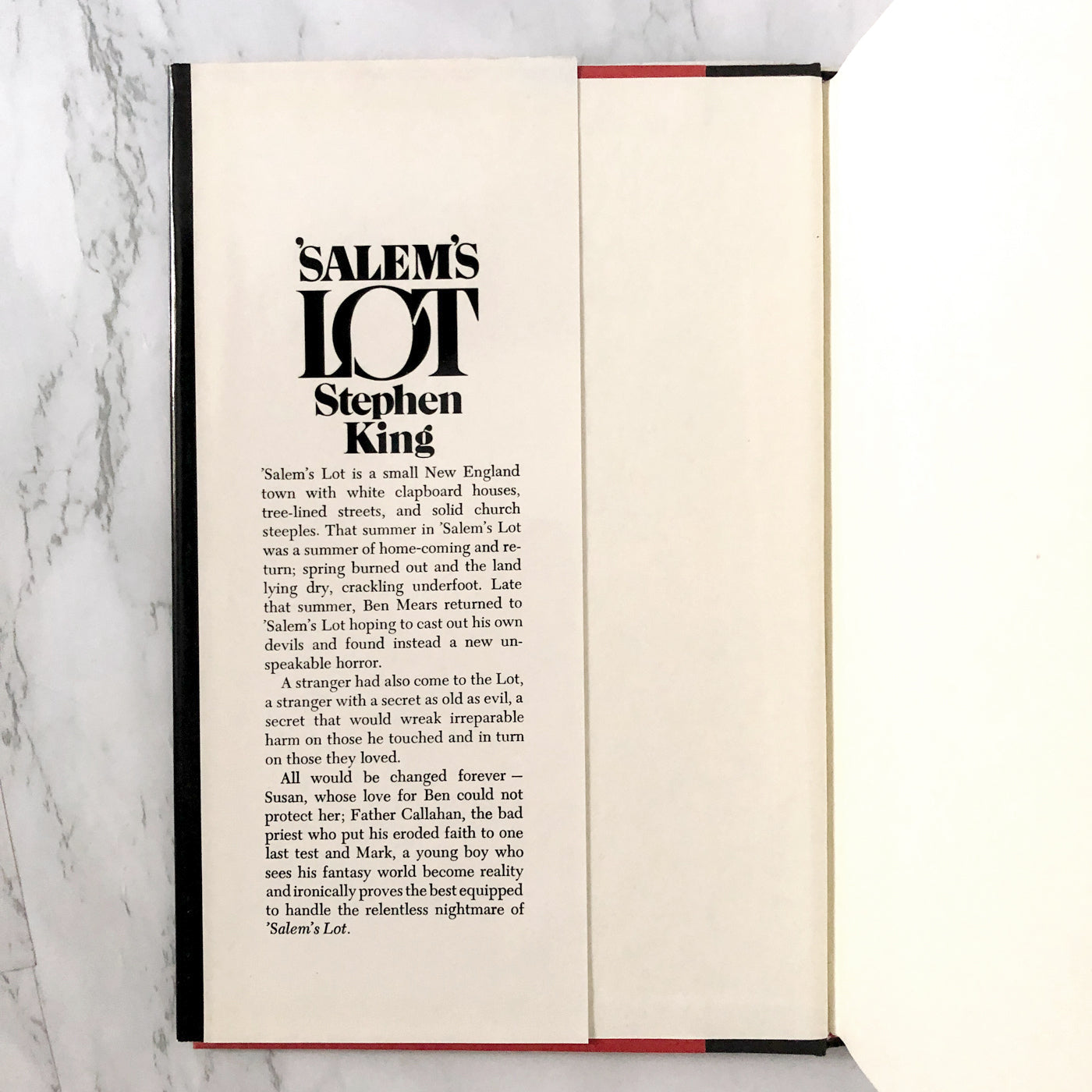 Salem's Lot by Stephen King [BOOK CLUB EDITION] 1975