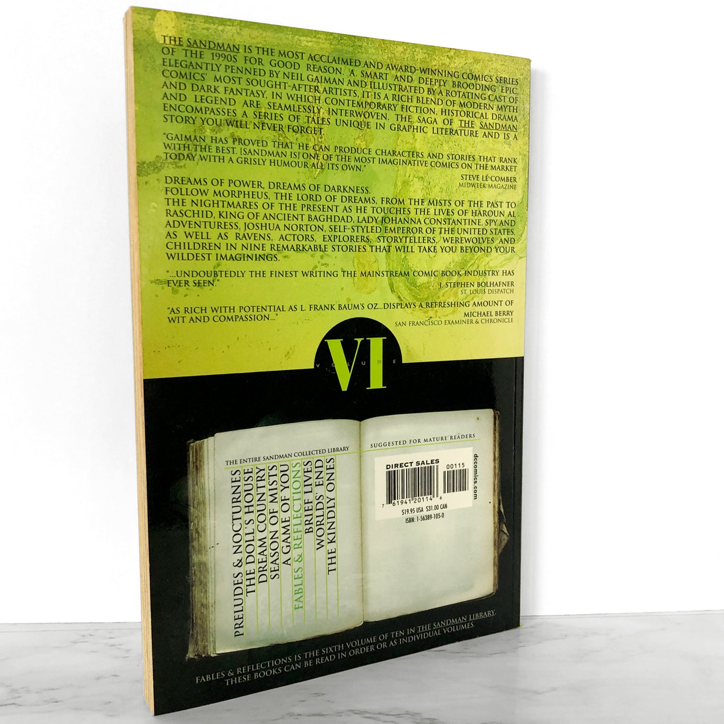 The Sandman VI: Fables & Reflections by Neil Gaiman [FIRST EDITION / 1993]