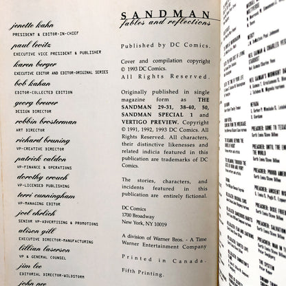 The Sandman VI: Fables & Reflections by Neil Gaiman [FIRST EDITION / 1993]
