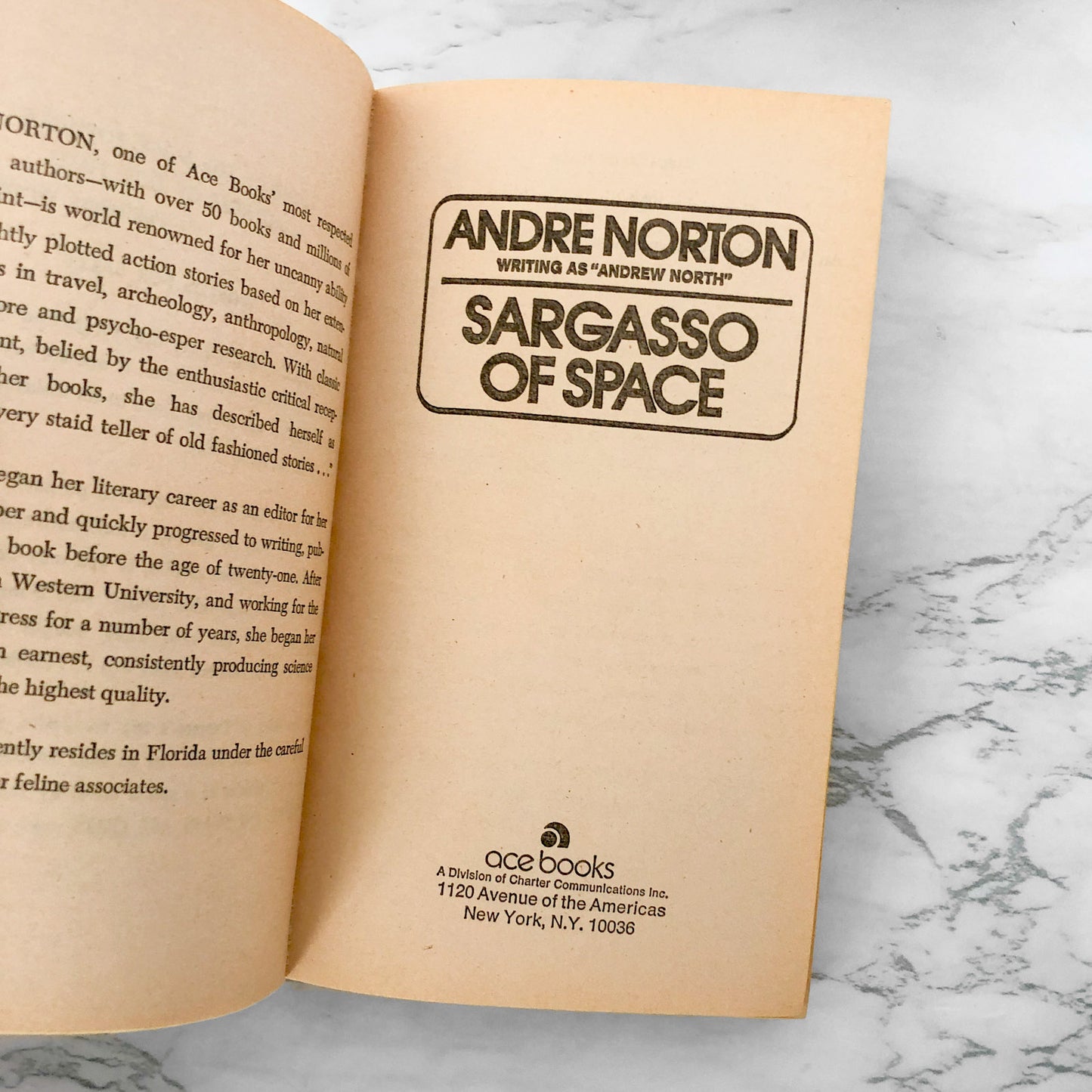 Sargasso of Space by Andre Norton [1955 PAPERBACK]