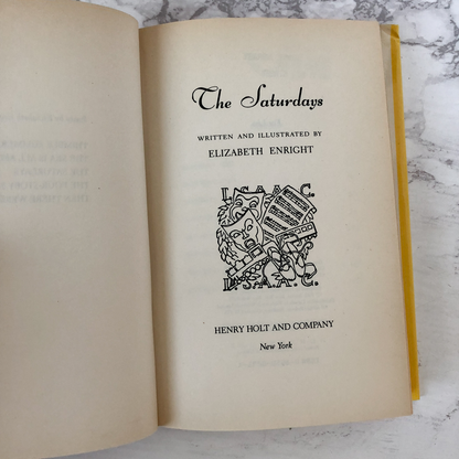 The Saturdays by Elizabeth Enright [SECOND EDITION] - Bookshop Apocalypse