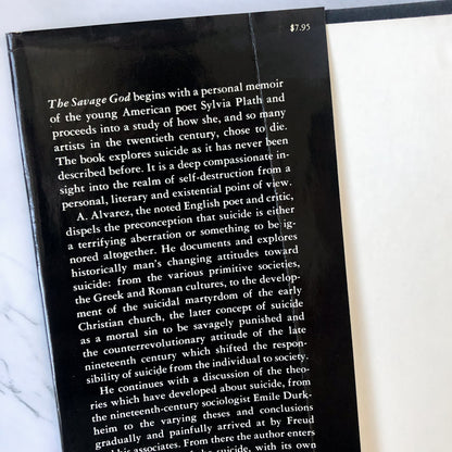 The Savage God: A Study of Suicide by A. Alvarez [FIRST EDITION] - Bookshop Apocalypse