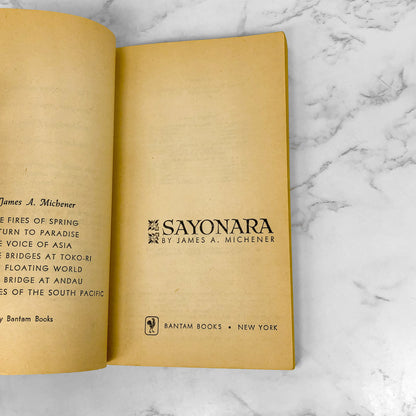 Sayonara by James A. Michener [1957 PAPERBACK]