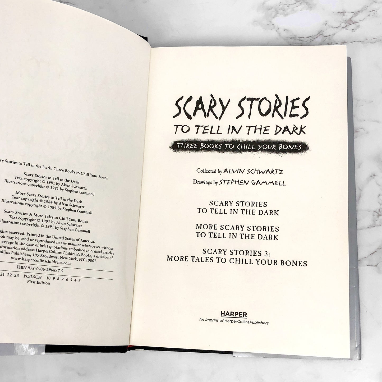 Scary Stories To Tell in the Dark: 3 Books to Chill Your Bones by Alvin Schwarz [HARDCOVER OMNIBUS]