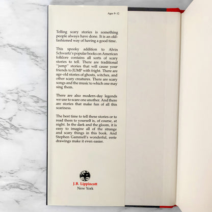 Scary Stories To Tell in the Dark by Alvin Schwarz [RARE TRUE FIRST EDITION] 1981 J.B. Lippincott / Hardcover