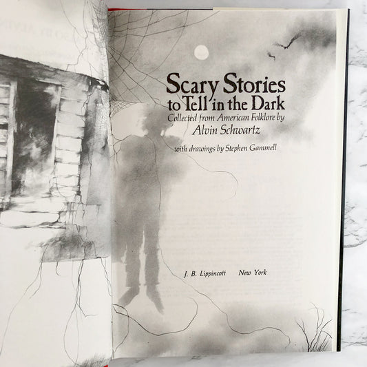 Scary Stories To Tell in the Dark by Alvin Schwarz [RARE TRUE FIRST EDITION] 1981 J.B. Lippincott / Hardcover