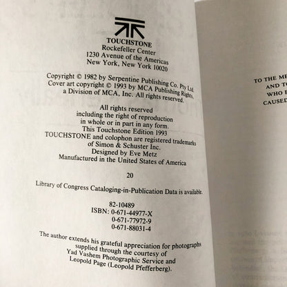 Schindler's List by Thomas Keneally [TRADE PAPERBACK / 1993] - Bookshop Apocalypse