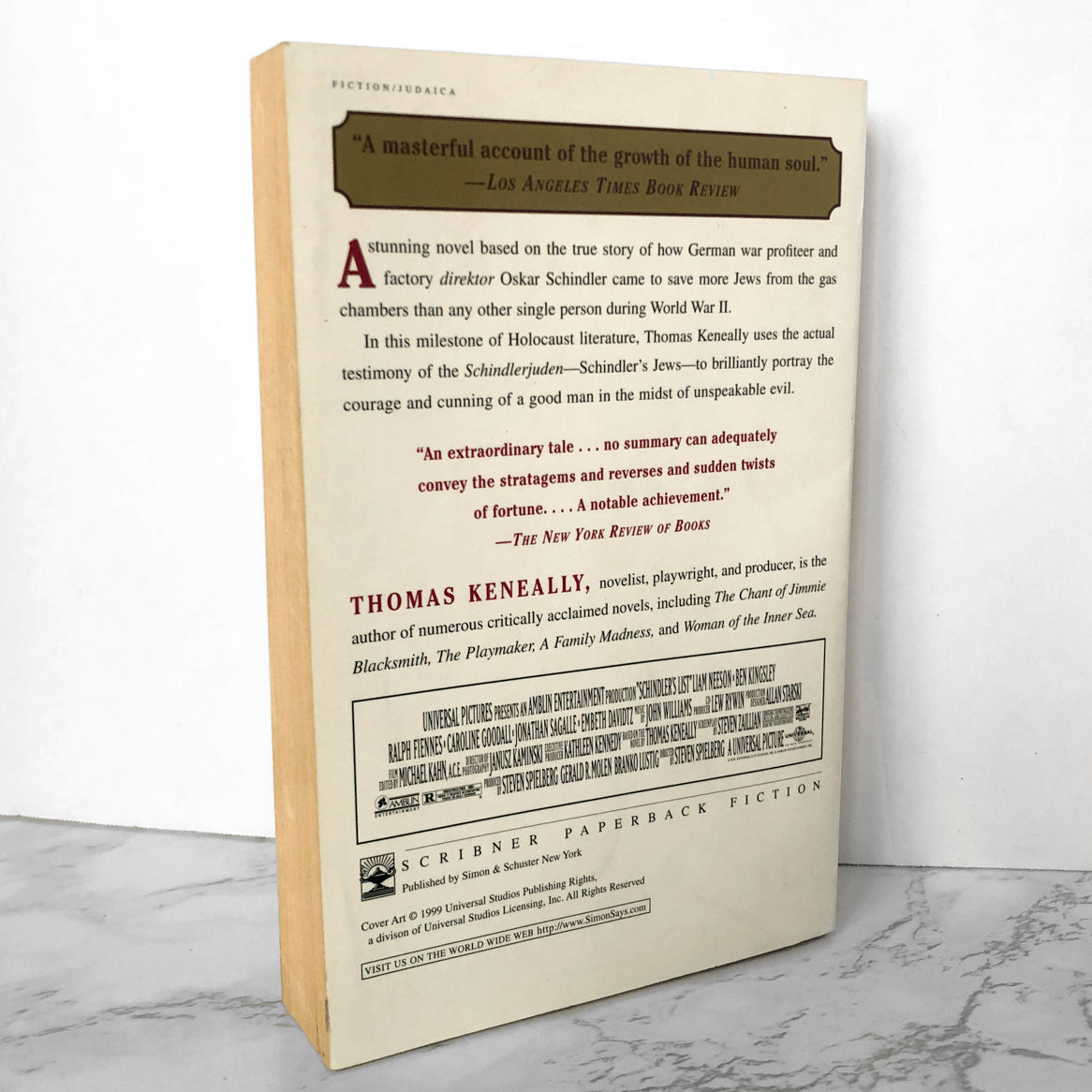 Schindler's List by Thomas Keneally [TRADE PAPERBACK / 2000] - Bookshop Apocalypse