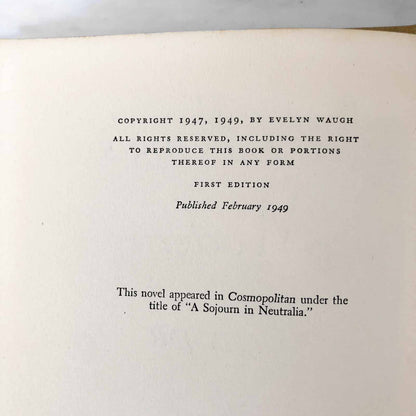 Scott-King's Modern Europe by Evelyn Waugh [FIRST EDITION / FIRST PRINTING] 1949