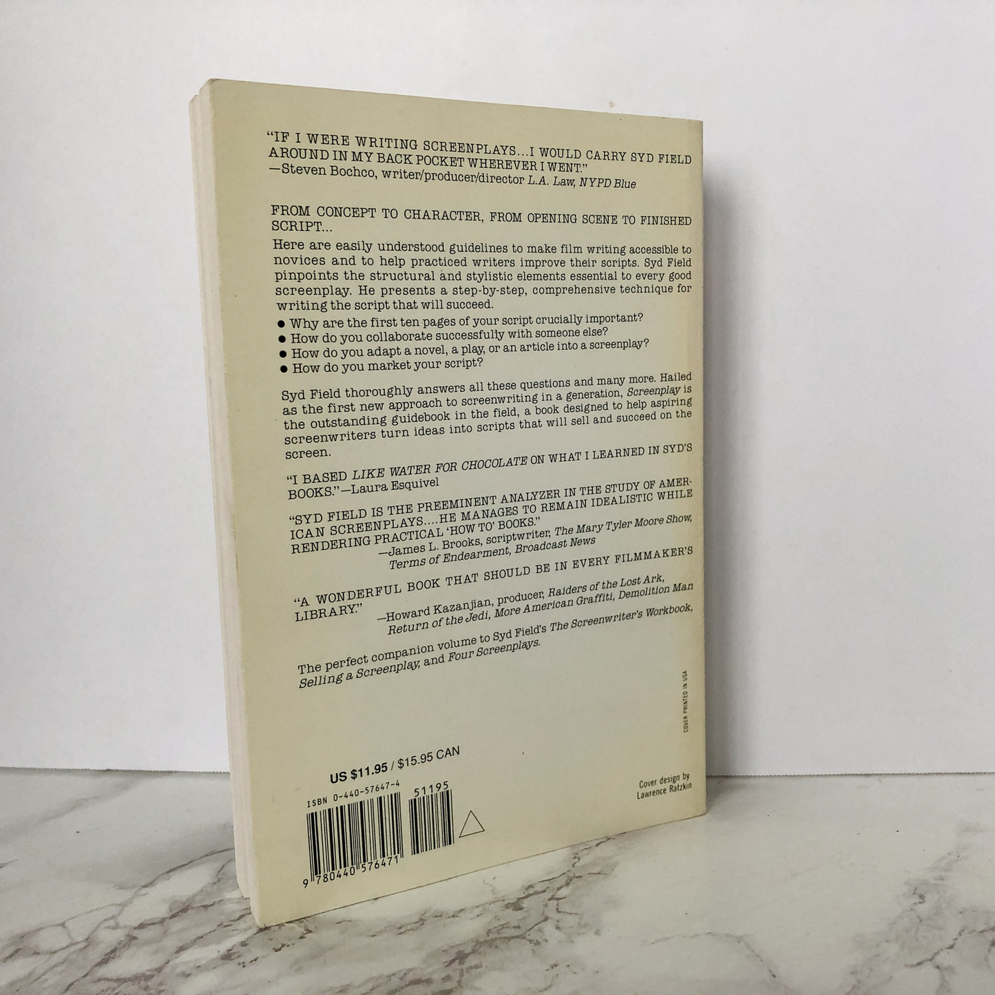 Screenplay: The Foundations of Screenwriting by Syd Field [1994 TRADE PAPERBACK] - Bookshop Apocalypse
