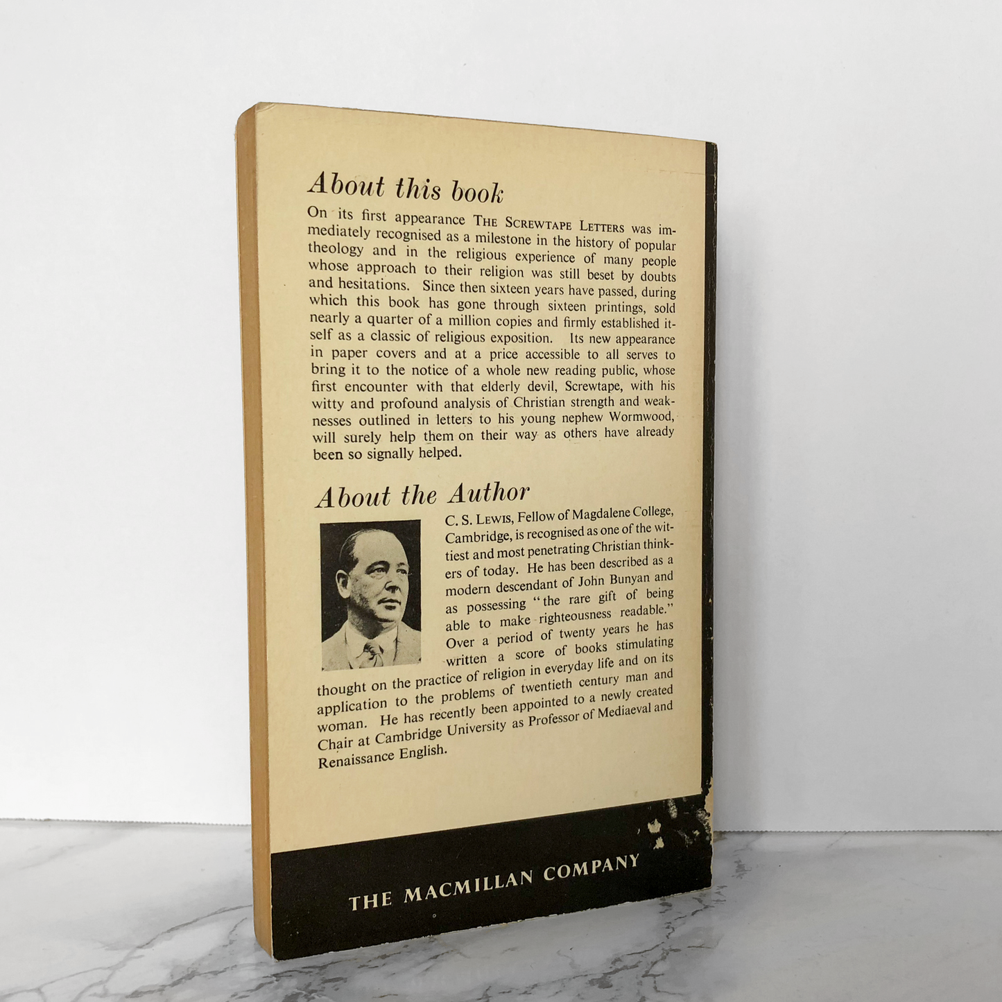 The Screwtape Letters by C.S. Lewis [1960 PAPERBACK] - Bookshop Apocalypse