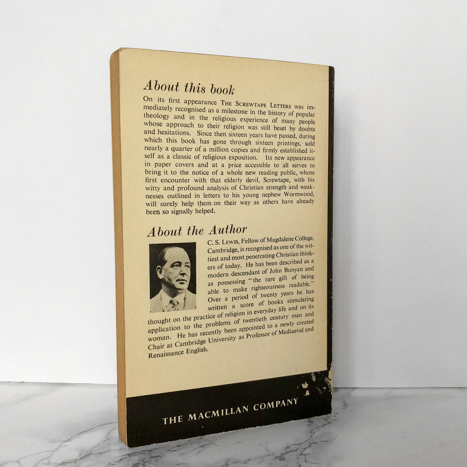 The Screwtape Letters by C.S. Lewis [1960 PAPERBACK] - Bookshop Apocalypse