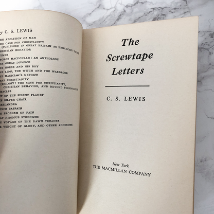 The Screwtape Letters by C.S. Lewis [1960 PAPERBACK] - Bookshop Apocalypse