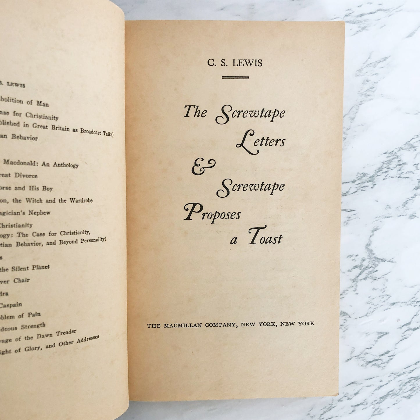 The Screwtape Letters by C.S. Lewis [1972 PAPERBACK] • Macmillan