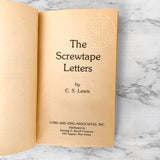 The Screwtape Letters by C.S. Lewis [1976 PAPERBACK]