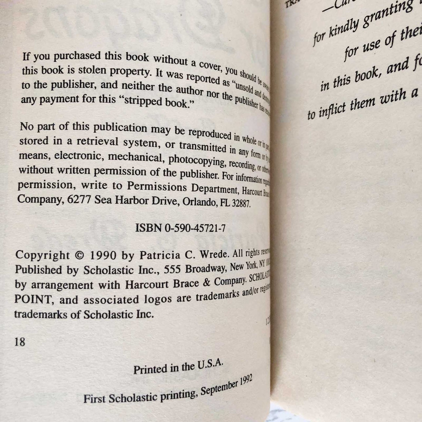 Searching for Dragons by Patricia C. Wrede [1992 PAPERBACK]