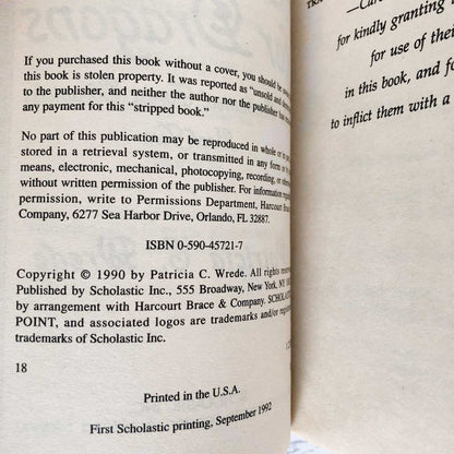 Searching for Dragons by Patricia C. Wrede [1992 PAPERBACK]