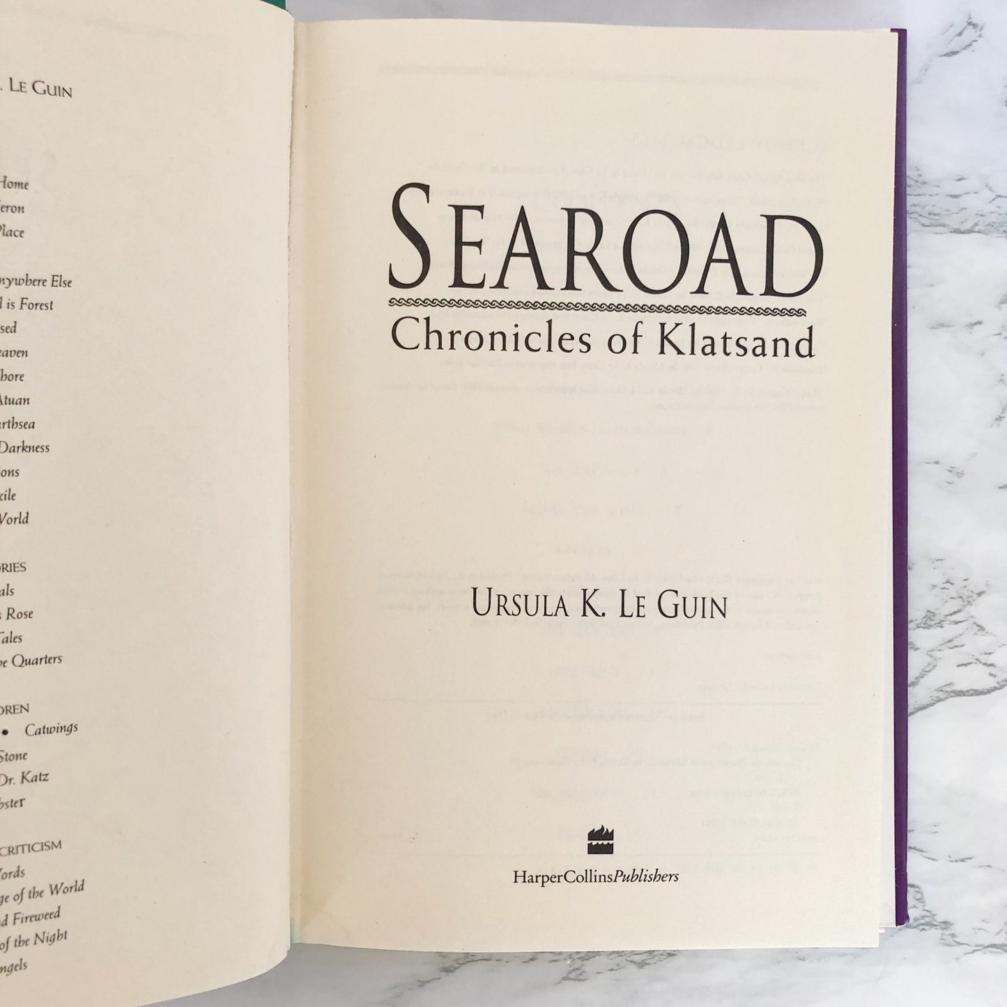 Searoad: Chronicles of Klatsand by Ursula K. Le Guin [FIRST EDITION • FIRST PRINTING] 1991 • Harper Collins