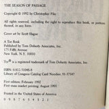 The Season of Passage by Christopher Pike [FIRST PAPERBACK PRINTING] 1993
