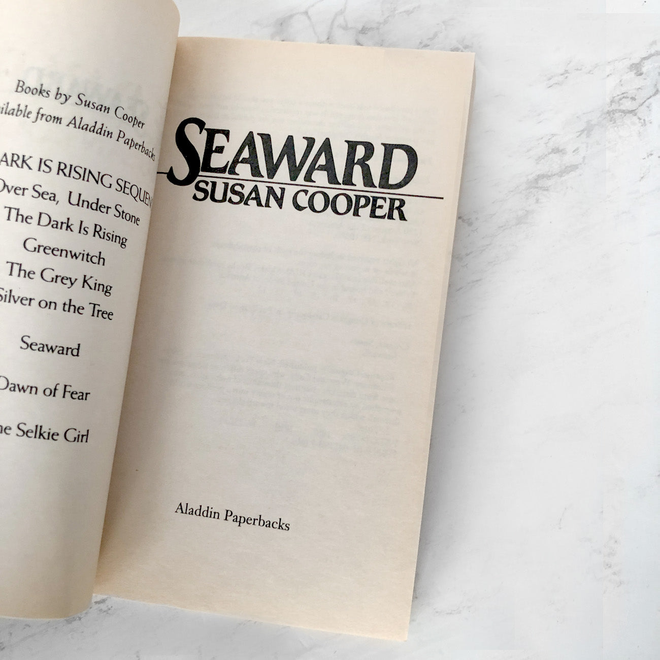 Seaward by Susan Cooper [1987 PAPERBACK]