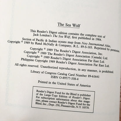 The Sea Wolf by Jack London [ILLUSTRATED EDITION / 1989]