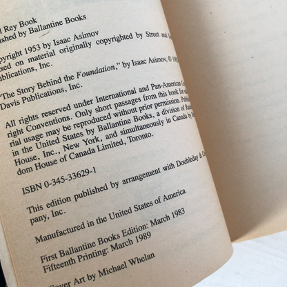 Second Foundation by Isaac Asimov [1989 PAPERBACK] - Bookshop Apocalypse