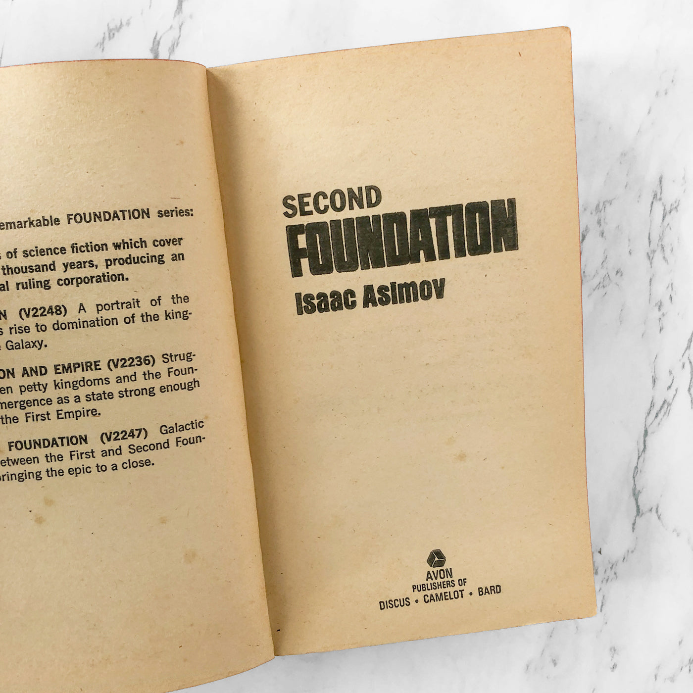 Second Foundation by Isaac Asimov [1969 PAPERBACK]