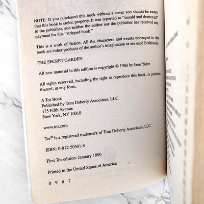 The Secret Garden by Frances Hodgson Burnett [1990 TOR PAPERBACK]