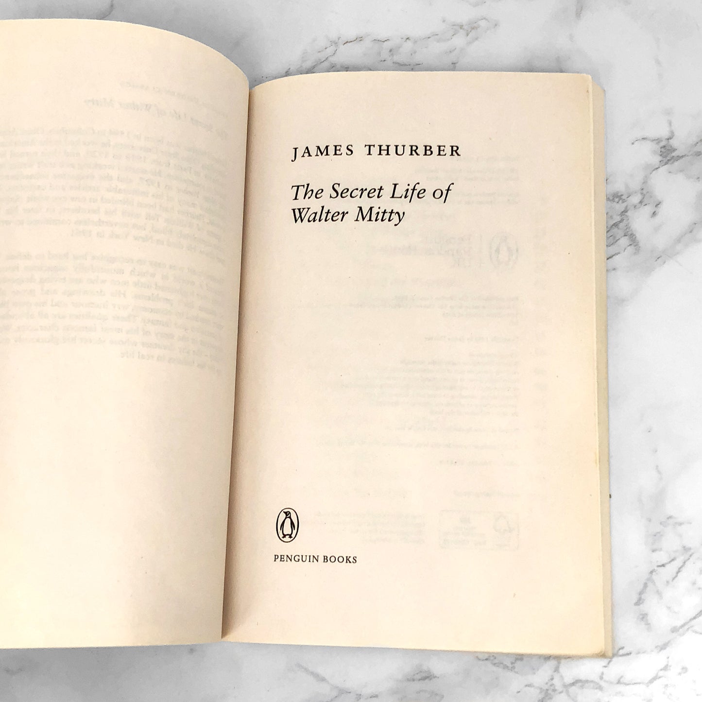The Secret Life of Walter Mitty & Other Pieces by James Thurber [U.K. TRADE PAPERBACK] 2016 • Penguin
