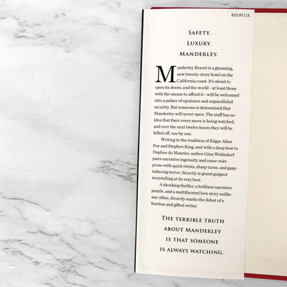 Security by Gina Wohlsdorf SIGNED! [FIRST EDITION / FIRST PRINTING] 2016