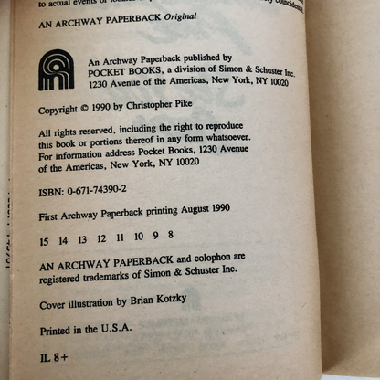 See You Later by Christopher Pike [FIRST EDITION PAPERBACK / 1990] - Bookshop Apocalypse