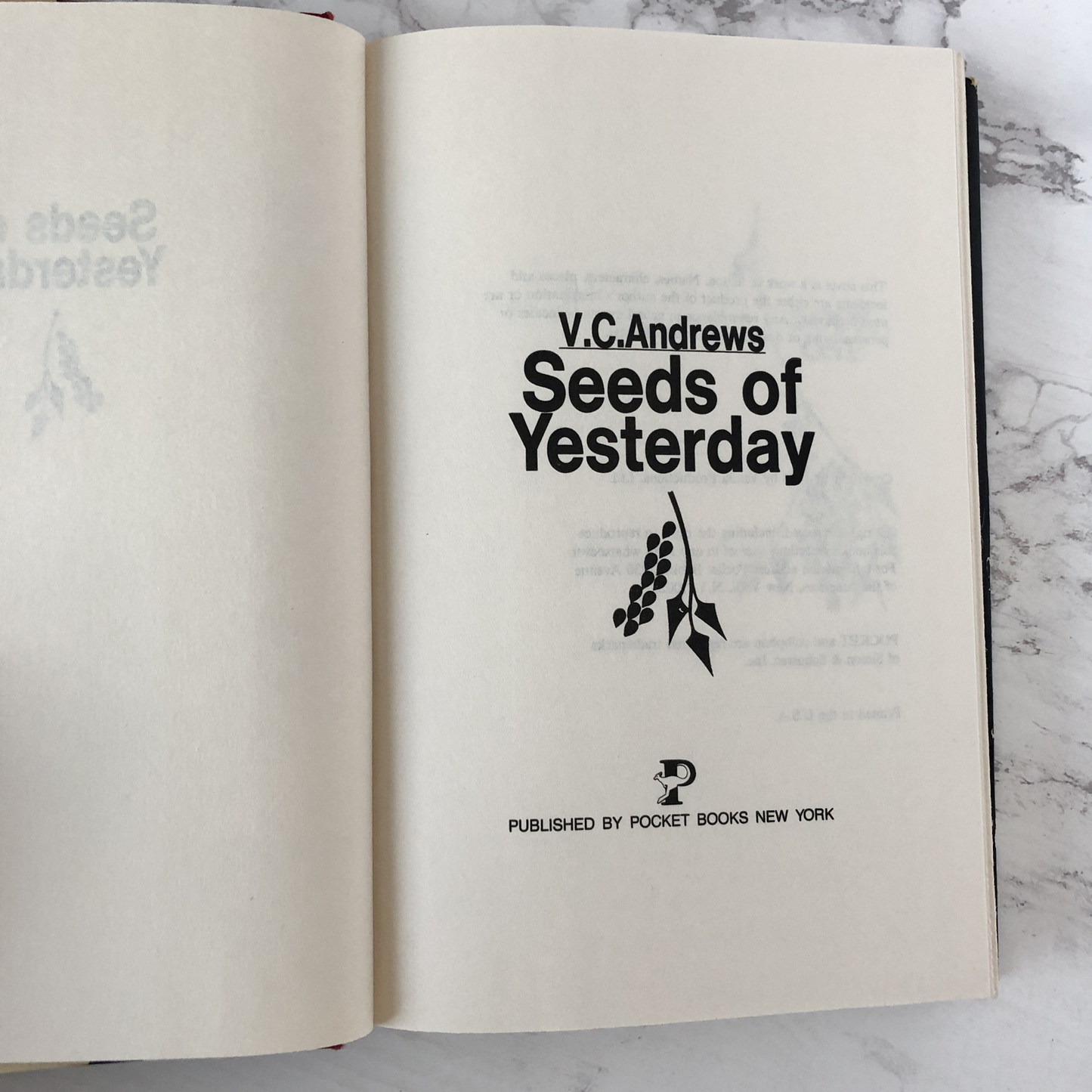 Seeds of Yesterday by V.C. Andrews [BCE] - Bookshop Apocalypse