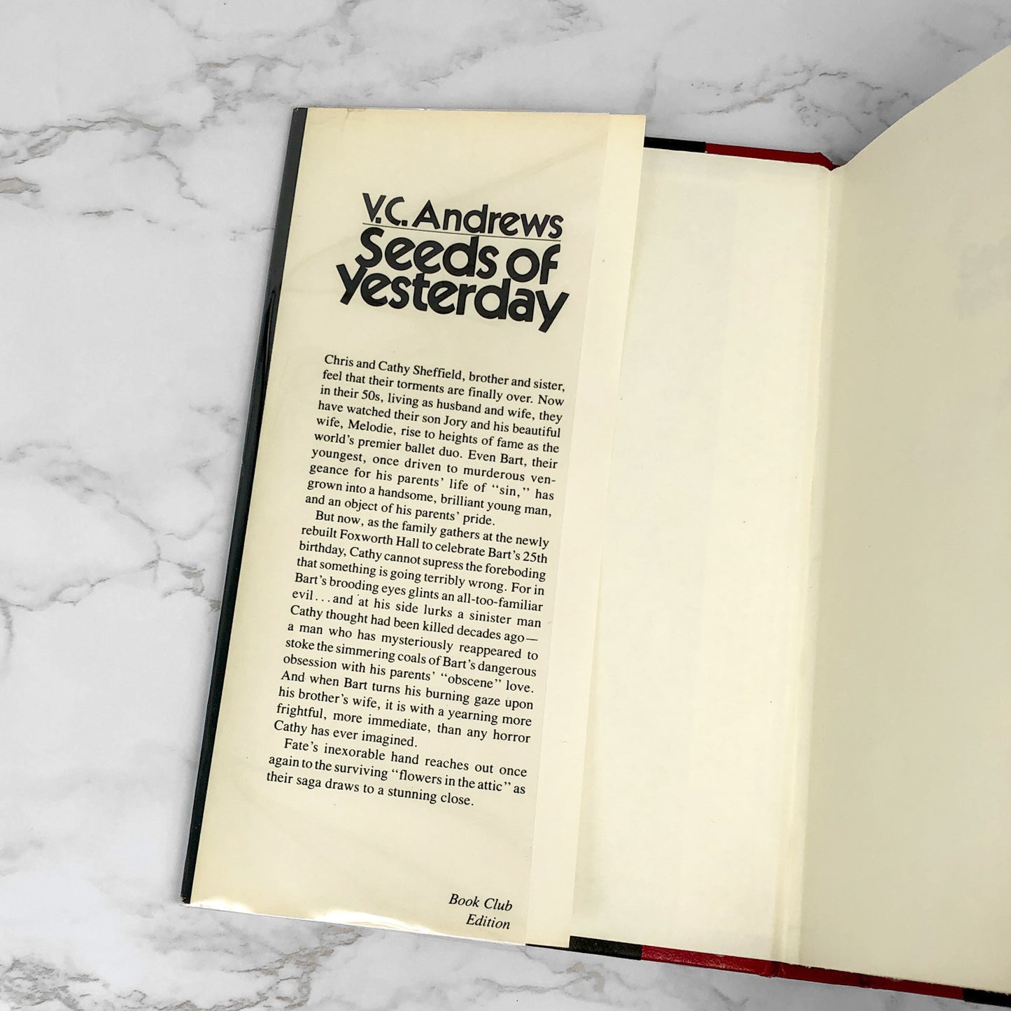 Seeds of Yesterday by V.C. Andrews [1984 HARDCOVER]