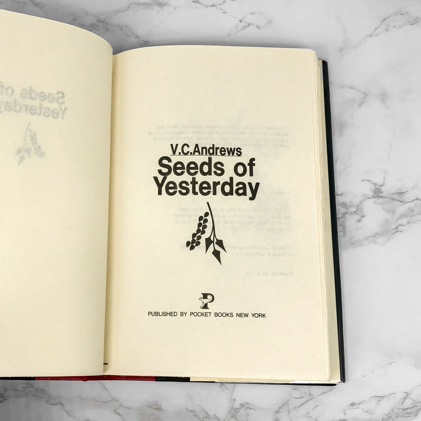 Seeds of Yesterday by V.C. Andrews [1984 HARDCOVER]
