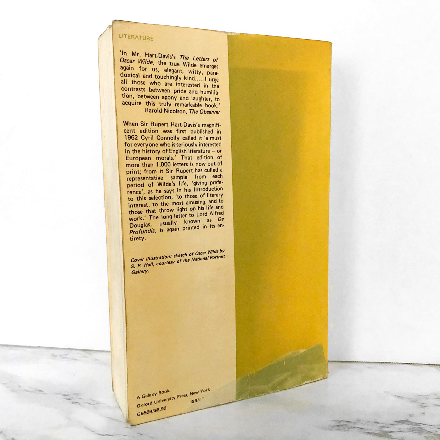 Selected Letters of Oscar Wilde [U.K. TRADE PAPERBACK / 1979]