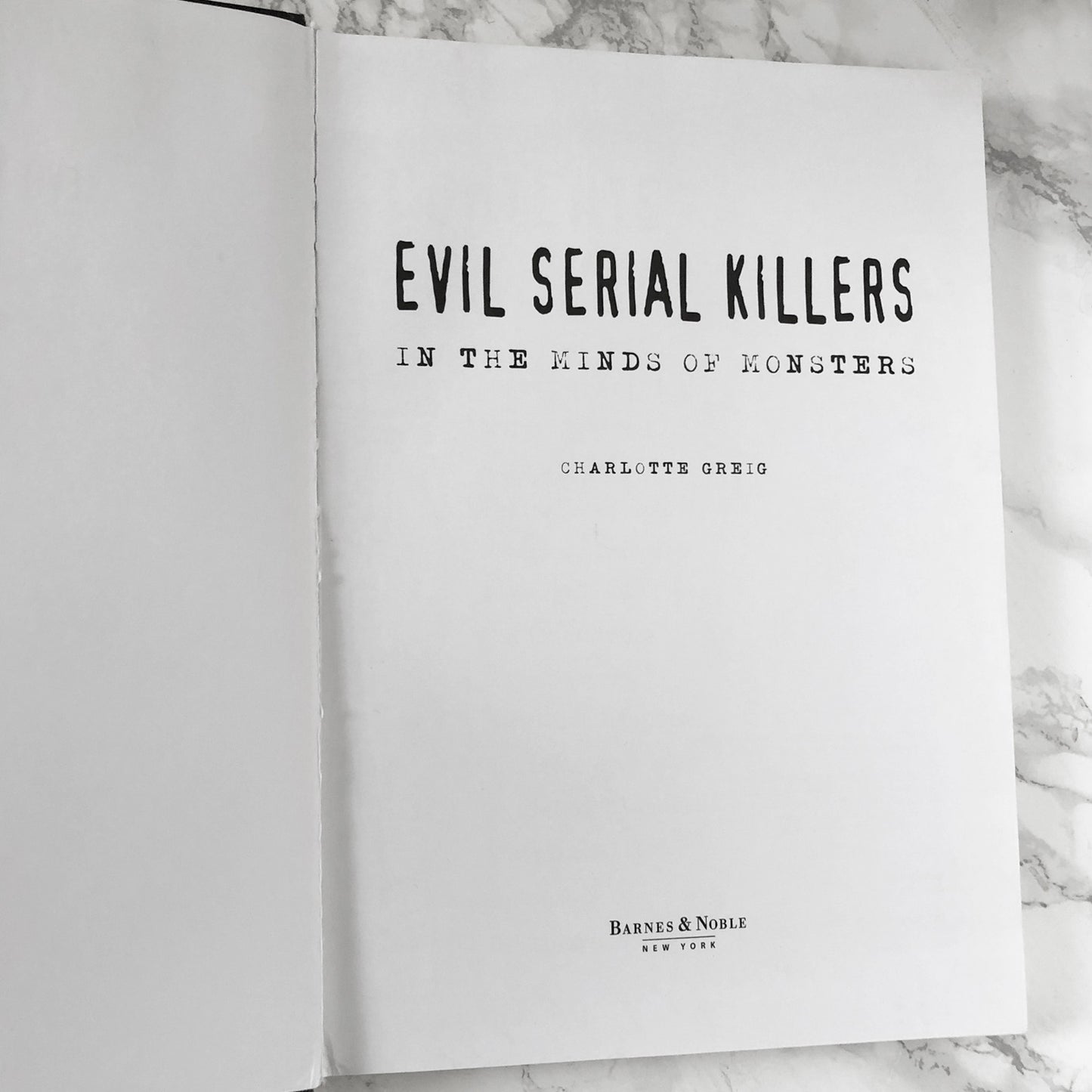 Evil Serial Killers: In the Minds of Monsters by Charlotte Greig [COFFEE TABLE HARDCOVER] 2006