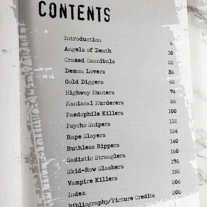 Evil Serial Killers: In the Minds of Monsters by Charlotte Greig [COFFEE TABLE HARDCOVER] 2006