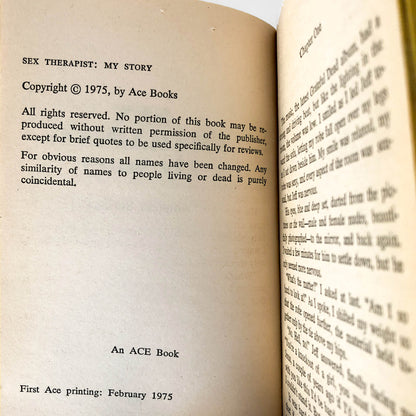 Sex Therapist: My Story by Amanda Stewart [1975 PAPERBACK]