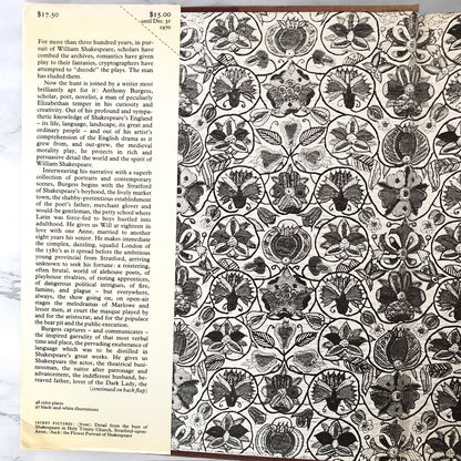Shakespeare by Anthony Burgess [FIRST EDITION / FIRST PRINTING] 1970